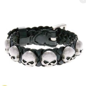 Harley-Davidson Men's Muerto Cuff, Repeated Antique Willie G Skull